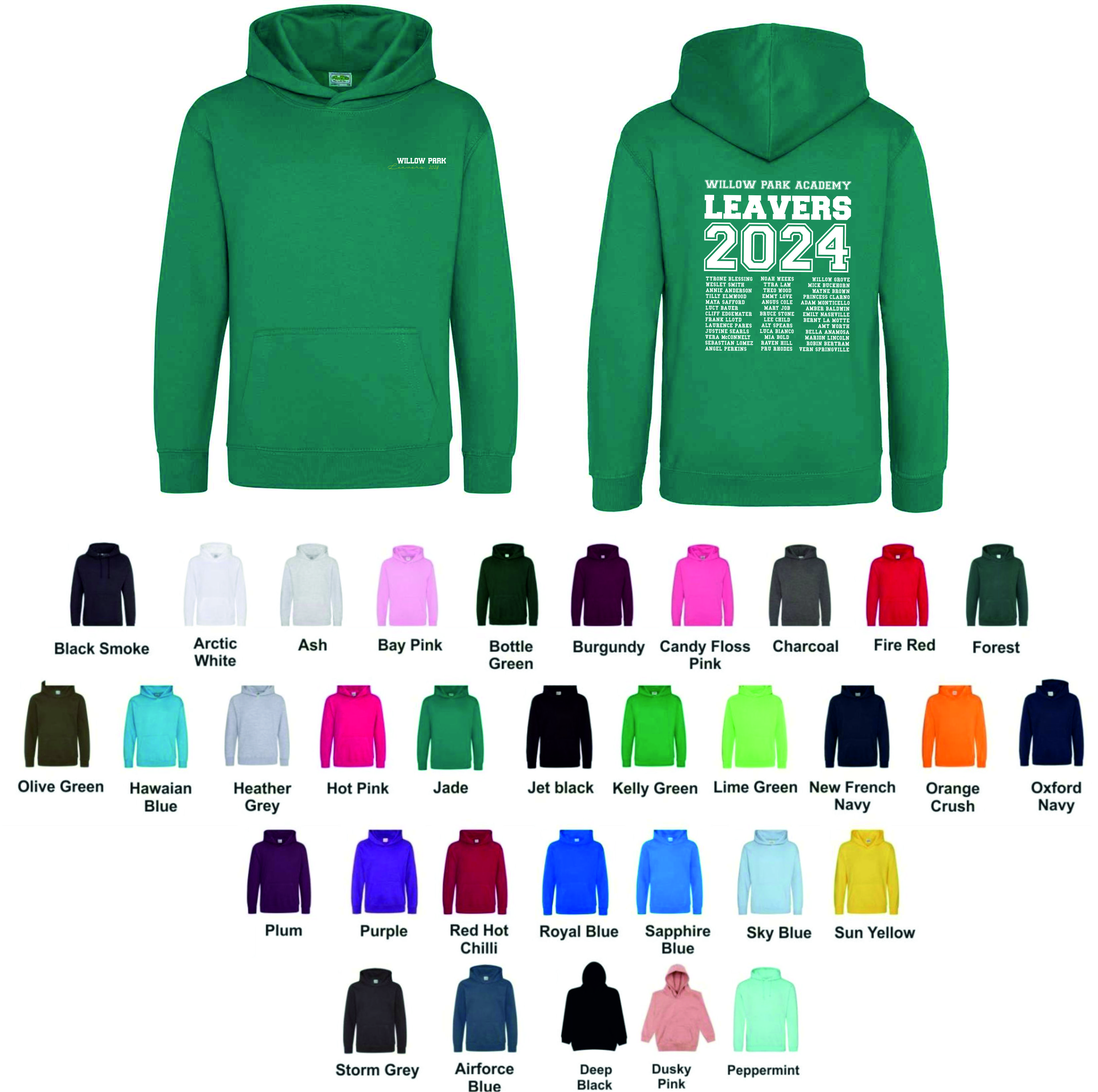 School Leavers JH001 Senior slipover Hoody Style 4 from £16.55 - Click Image to Close